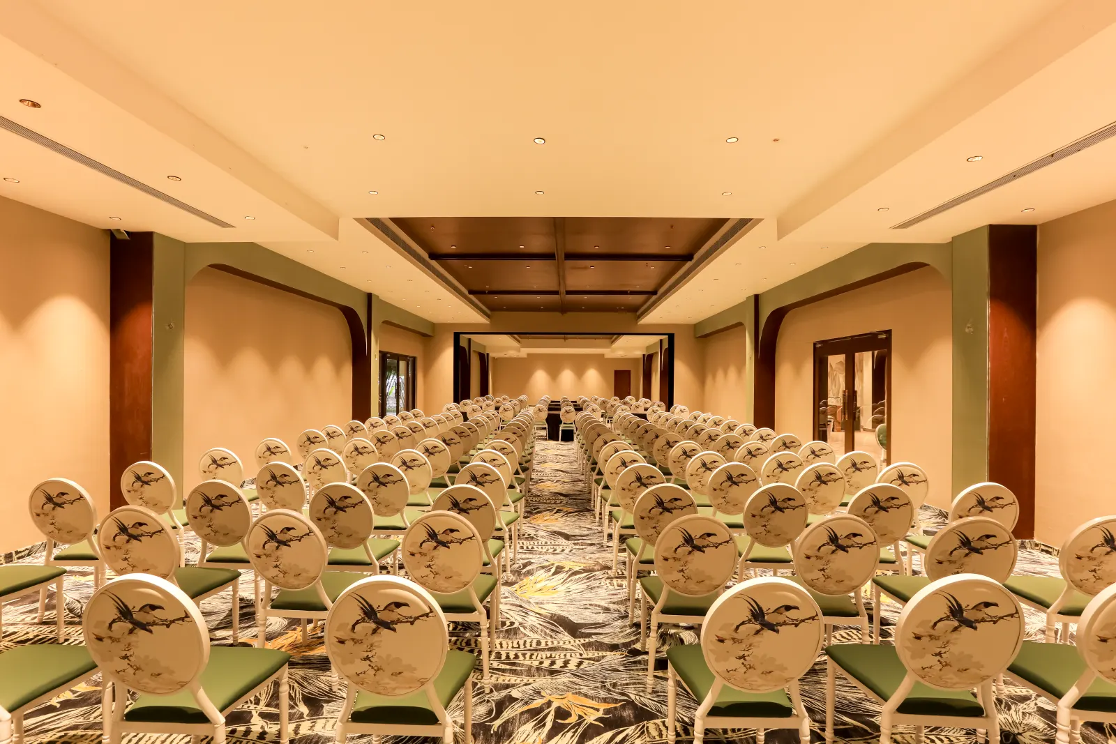 Savaya Banquets — theatre-style conference setup