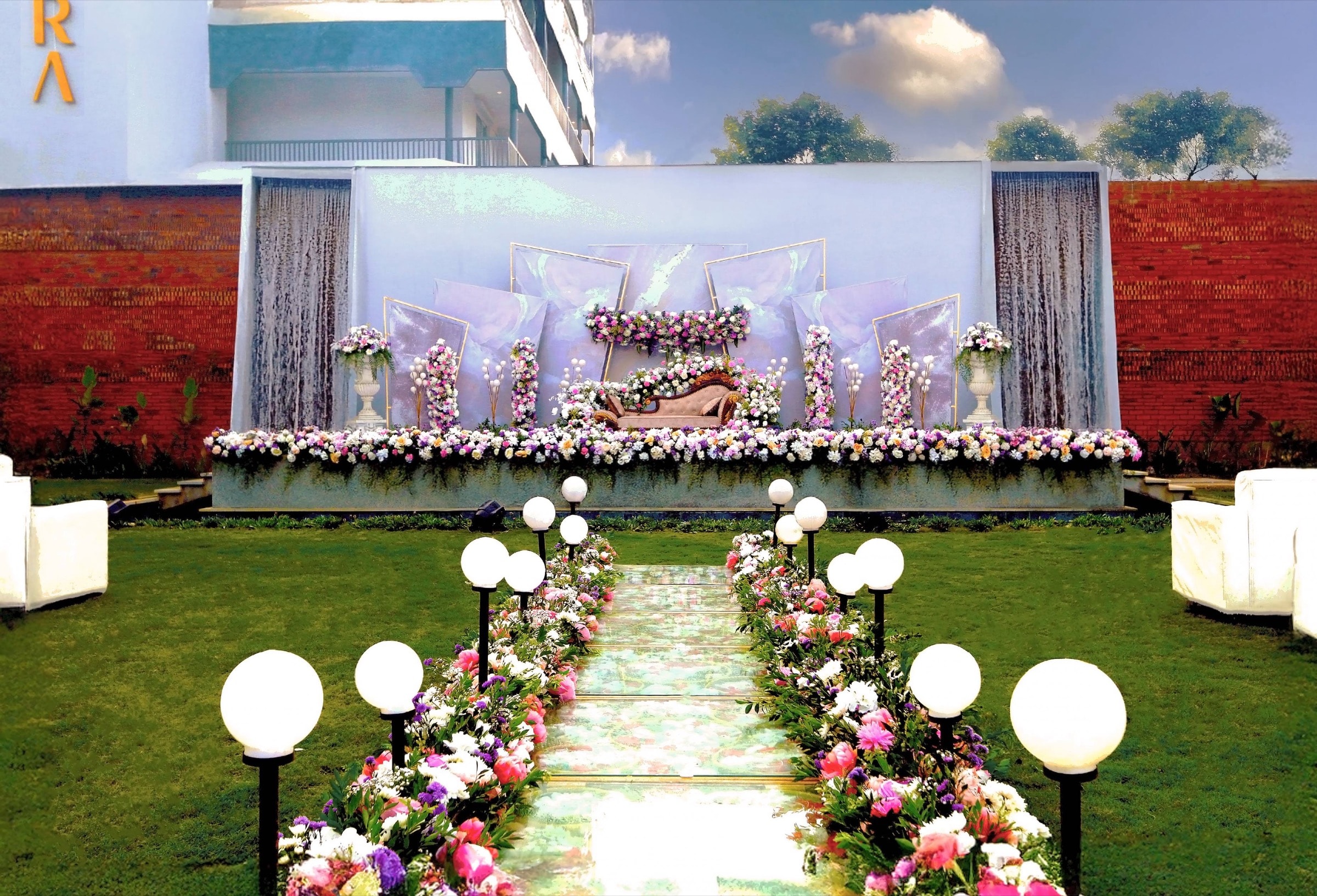 Padma Lawns — stage view